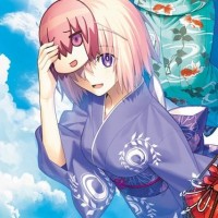 FGO夏祭りフラッグのイラストやべえええ！！マシュ＋各特異点ナビゲート女性鯖の浴衣姿描き下ろし!!細部のデザインまで凝ってるなぁ