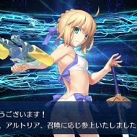 水着アルトリア・ペンドラゴン〔アーチャー〕の再臨イラストが判明！最終再臨が可愛過ぎて鼻血注意!!!