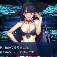水着マルタさん再臨してくとガントレット付けてもうガチにしか見えないの笑うけど、最終再臨は水も滴るいい女…！